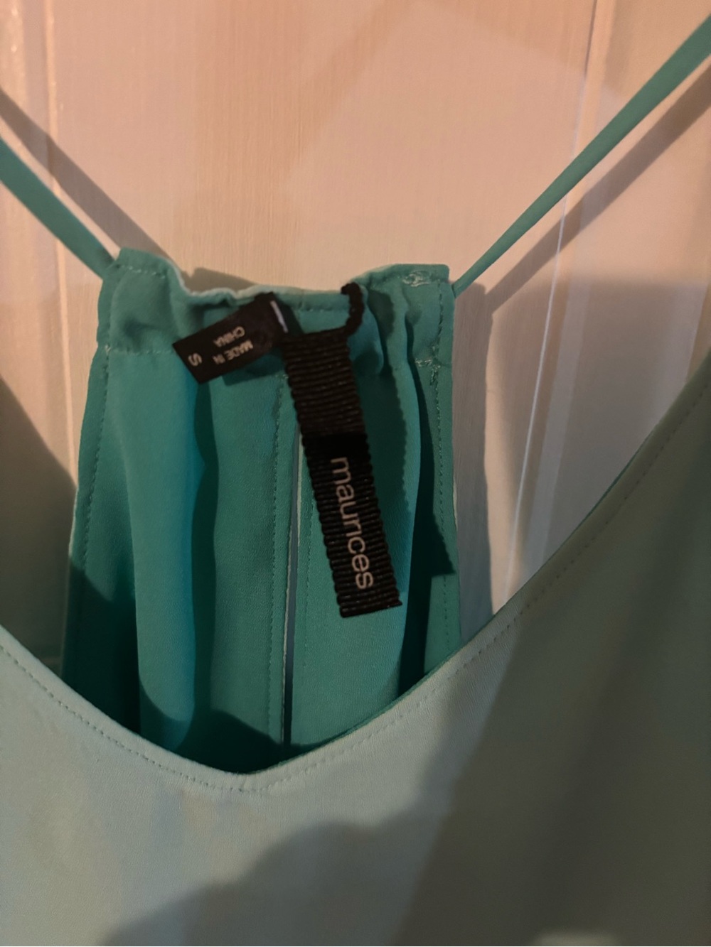 Reversible Maurices Light Aqua Layered Strappy Camisole - Picture 2 of 3